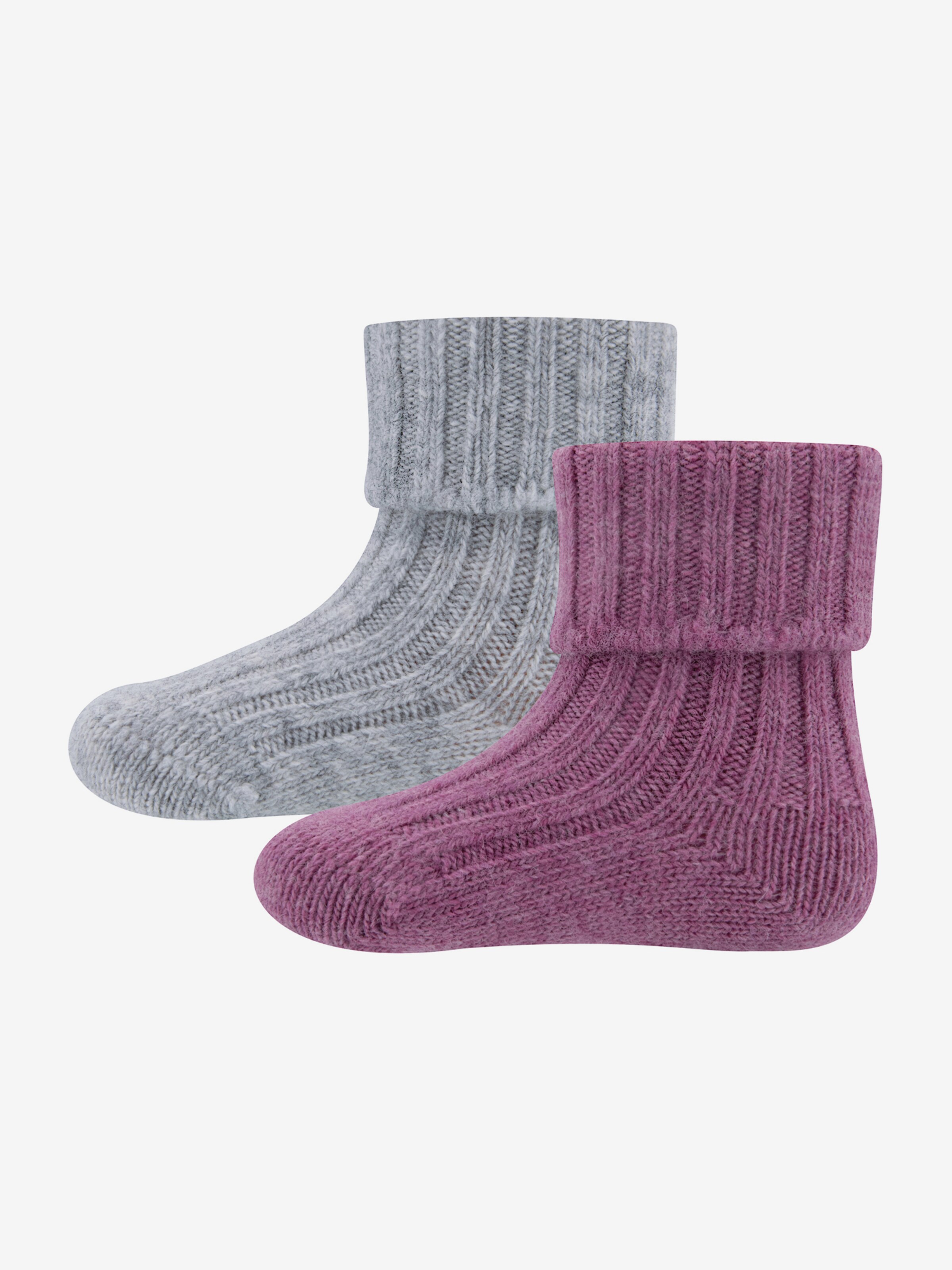 EWERS Calzino in Grigio Sfumato, Rosa Scuro
